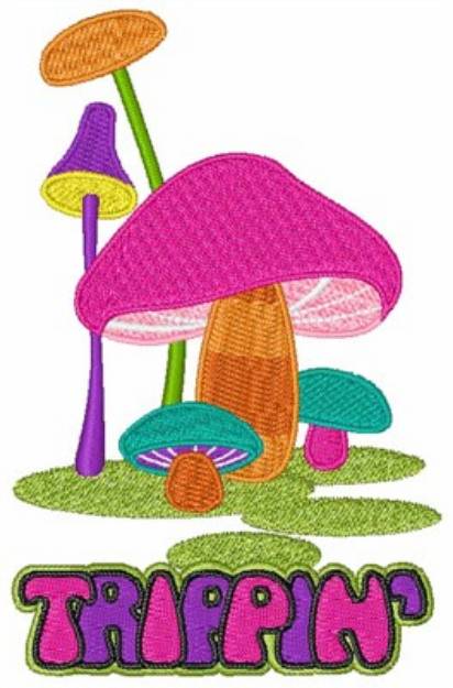 Picture of Trippin Mushrooms Machine Embroidery Design
