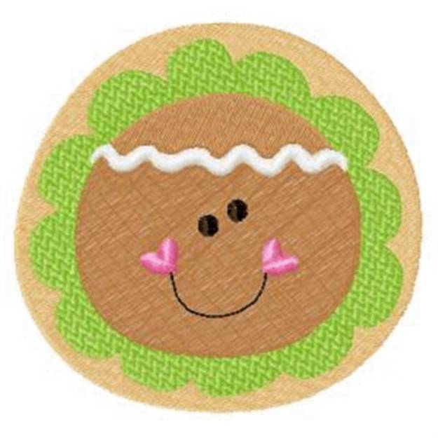 Picture of Gingerbread Christmas Cookie Machine Embroidery Design