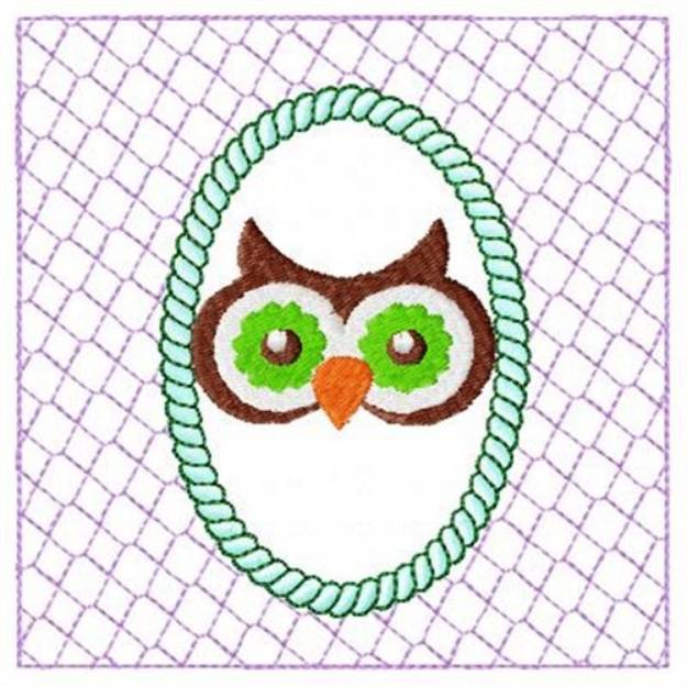 Picture of Lacy Owl Eyes Machine Embroidery Design