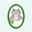 Picture of Lacy Owl Branch Machine Embroidery Design