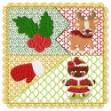 Picture of Reindeer Gingerbread & Mitten Machine Embroidery Design