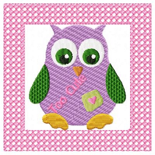 Lacy Owl Cute Machine Embroidery Design