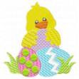 Picture of Easter Chick Eggs Machine Embroidery Design