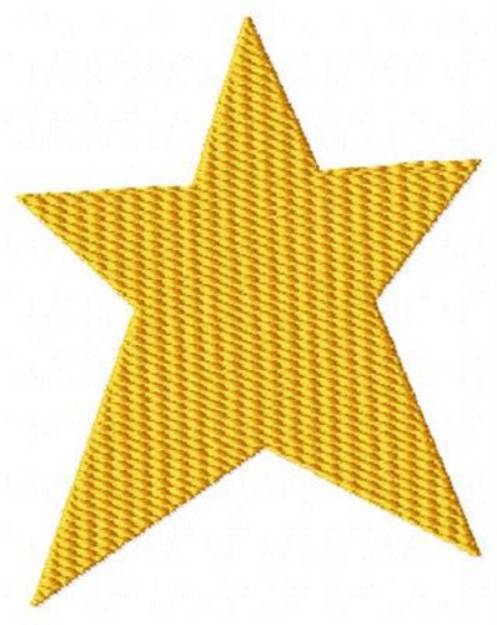 Picture of Gold Yellow Star Machine Embroidery Design