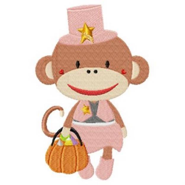 Picture of Cowgirl Monkey Machine Embroidery Design
