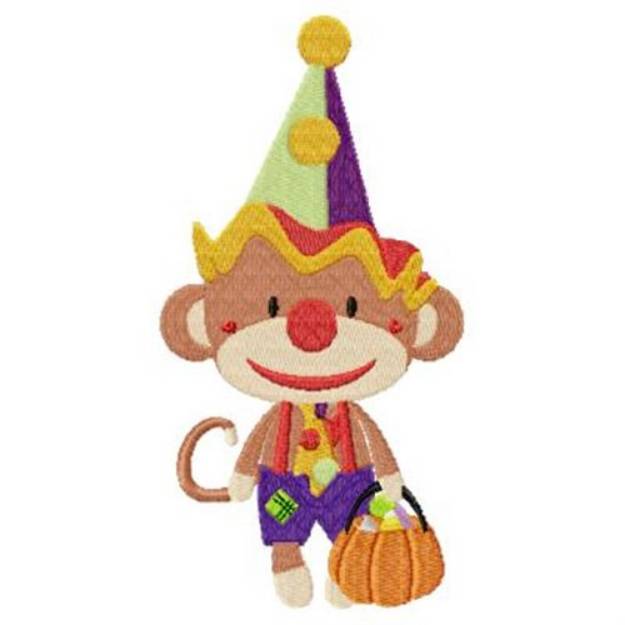 Picture of Clown Monkey Machine Embroidery Design
