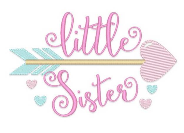 Picture of Little Sister Arrow Machine Embroidery Design