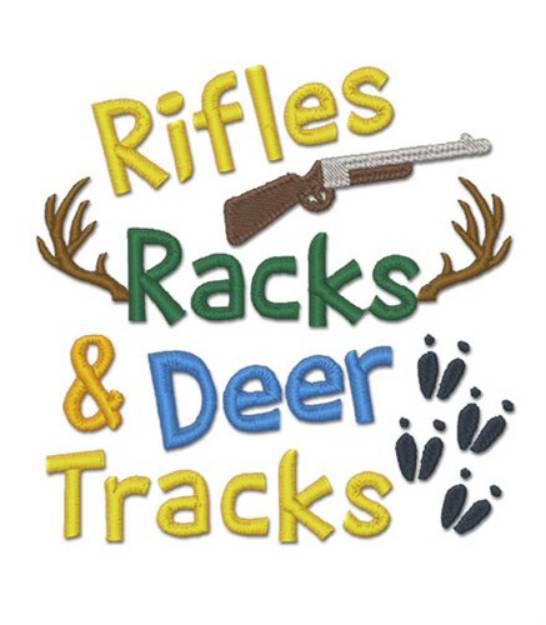 Picture of Rifles Racks Machine Embroidery Design