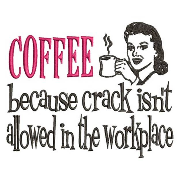 Picture of Coffee Workplace Machine Embroidery Design