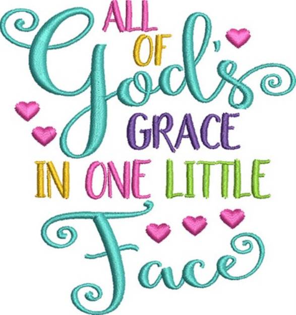 Picture of Gods Grace Machine Embroidery Design