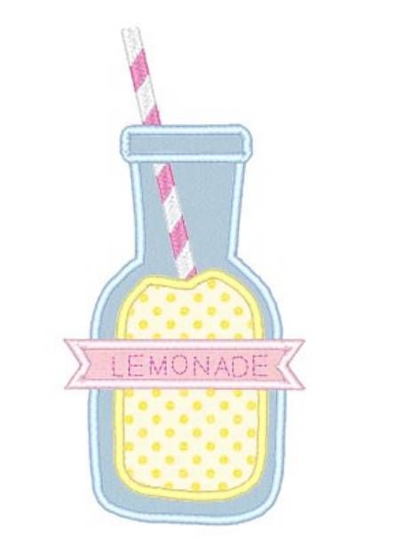 Picture of Lemonade Bottle Machine Embroidery Design