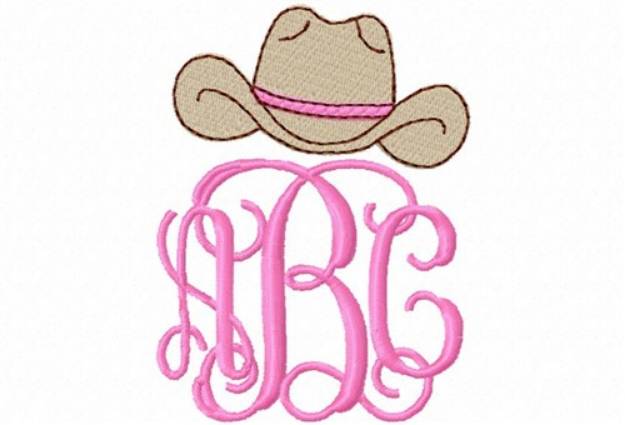 Picture of Cowboy Hat Topper Machine Embroidery Design