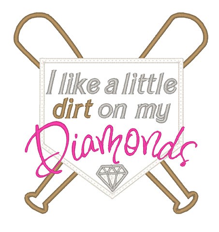 Dirt Diamonds Machine Embroidery Design