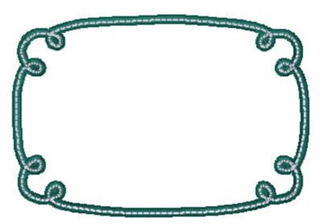 Picture of Doodle Frame Machine Embroidery Design