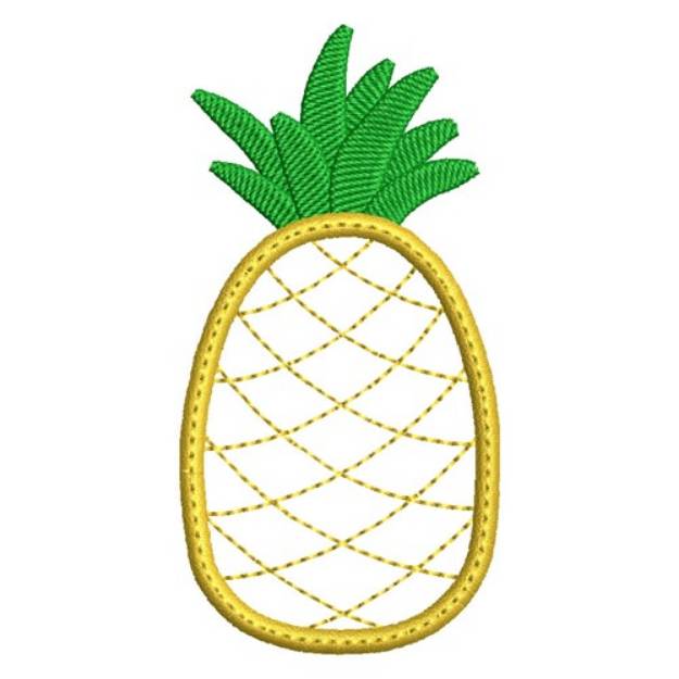Picture of Pineapple Applique Machine Embroidery Design