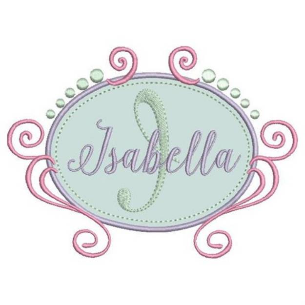 Picture of Isabella Frame Applique Machine Embroidery Design