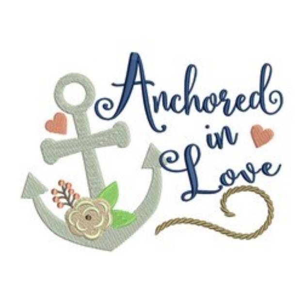 Picture of Anchored In Love Machine Embroidery Design