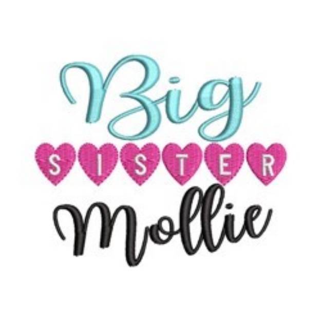 Picture of Big Sister Mollie Machine Embroidery Design