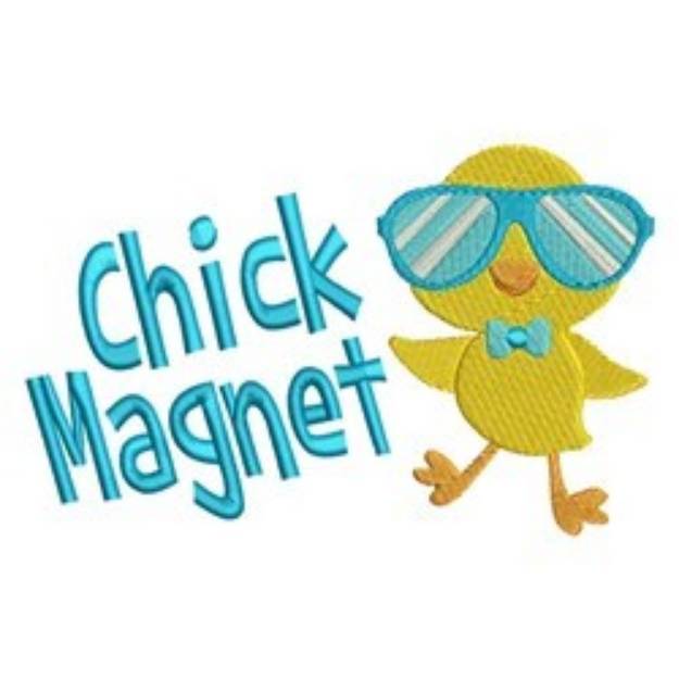 Picture of Chick Magnet Machine Embroidery Design