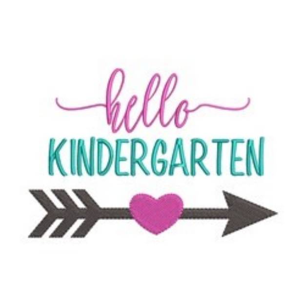 Picture of Hello Kindergarten Machine Embroidery Design