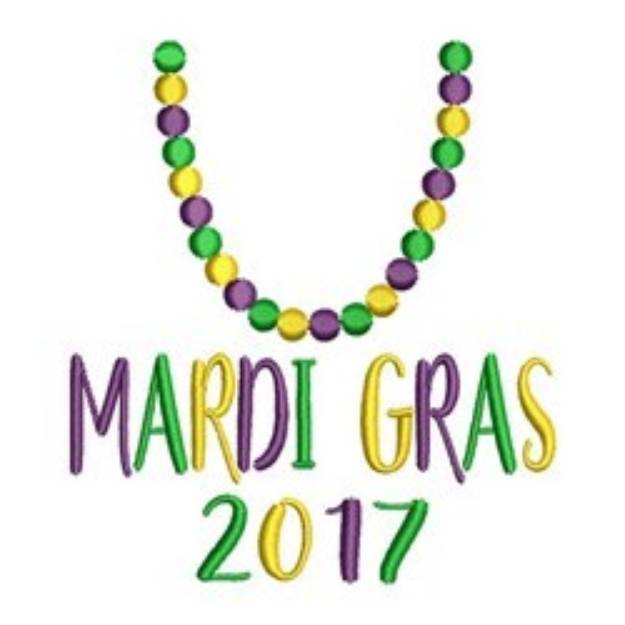 Picture of Mardi Gras 2017 Machine Embroidery Design