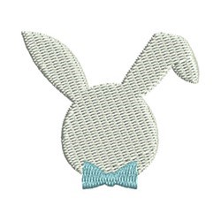 Mini Bunny Head Machine Embroidery Design