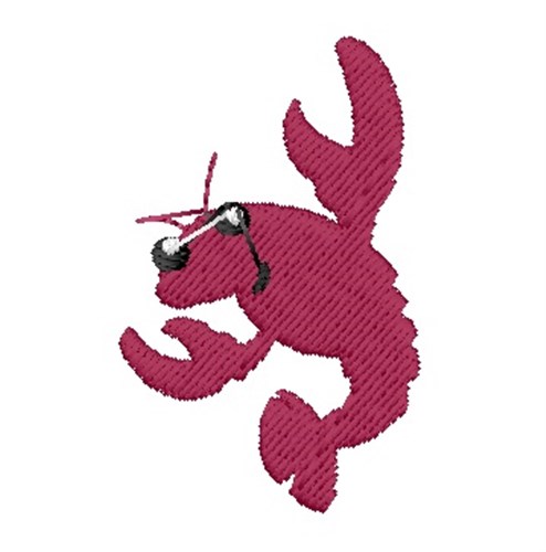 Mini Crawfish Machine Embroidery Design
