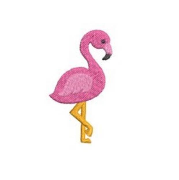 Picture of Mini Flamingo Machine Embroidery Design