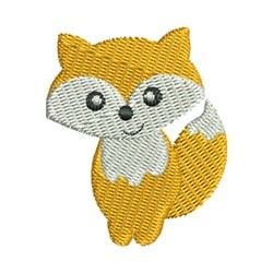 Mini Fox Machine Embroidery Design