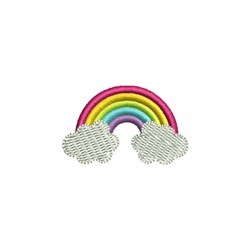 Mini Rainbow Machine Embroidery Design