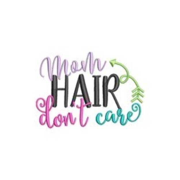 Picture of Mom Hair Machine Embroidery Design