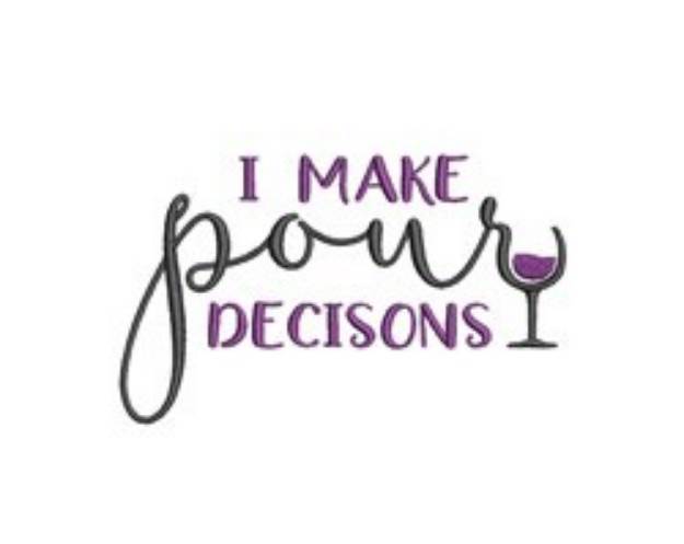 Picture of Pour Decisions Machine Embroidery Design