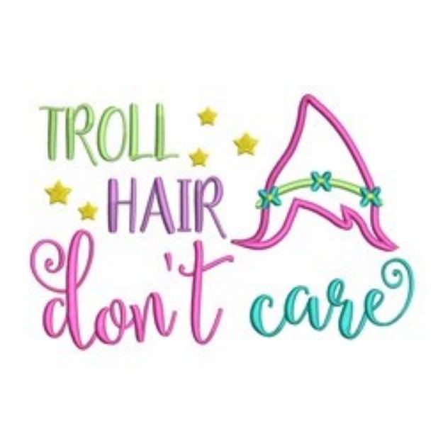 Picture of Troll Hair Machine Embroidery Design