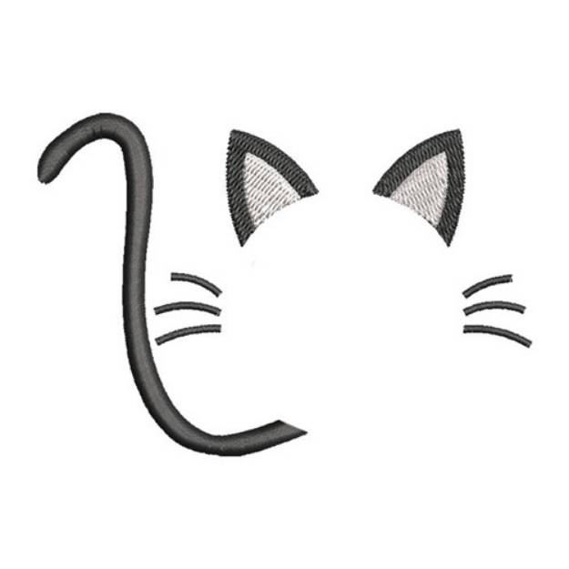 Picture of Cat Monogram Frame Machine Embroidery Design