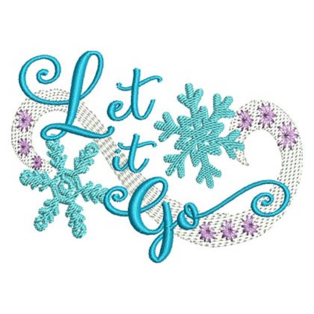Picture of Let It Go Machine Embroidery Design