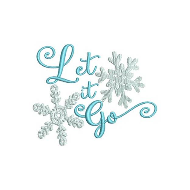 Picture of Let It Go Machine Embroidery Design
