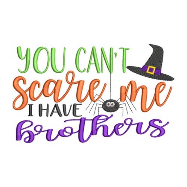 Picture of Cant Scare Me Machine Embroidery Design