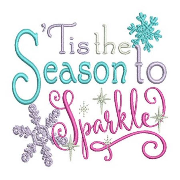 Picture of Season To Sparkle Machine Embroidery Design
