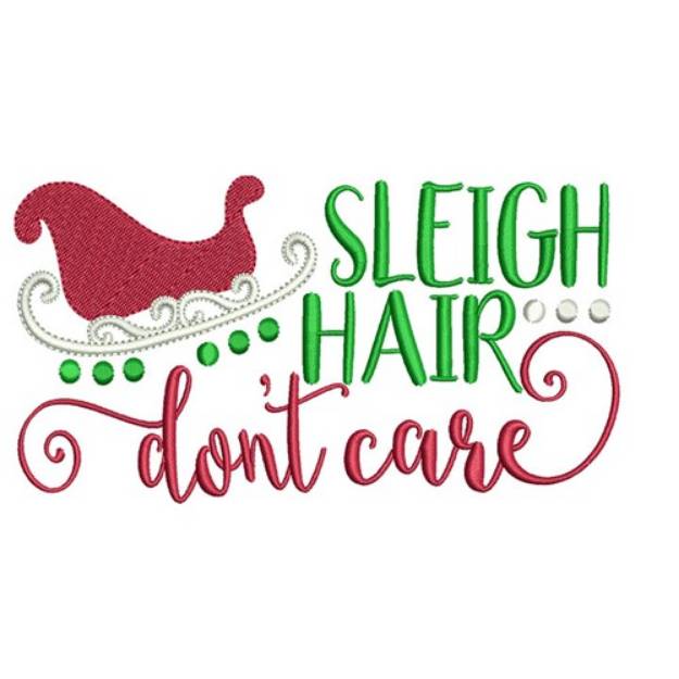 Picture of Sleigh Hair Machine Embroidery Design