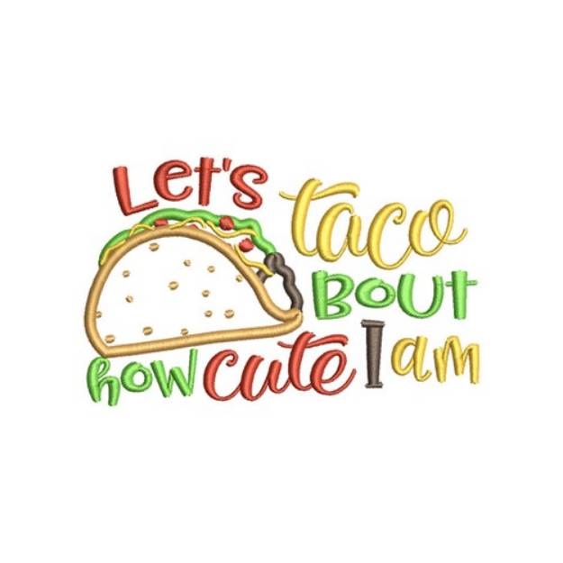 Picture of Taco Cute Machine Embroidery Design