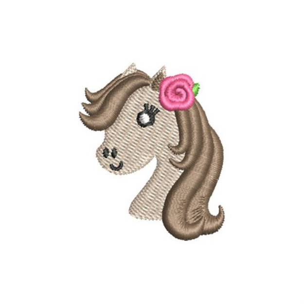 Picture of Mini Horse Head Machine Embroidery Design