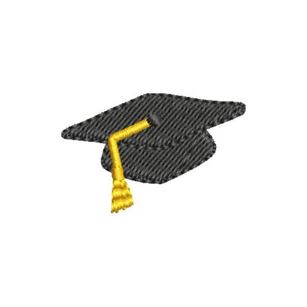 Picture of Mini Graduation Cap Machine Embroidery Design