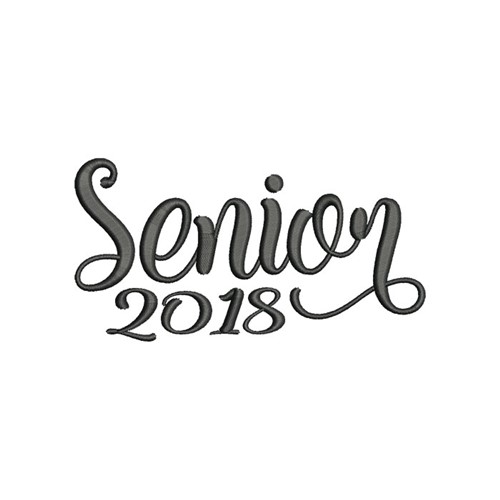 Senior 2018 Machine Embroidery Design