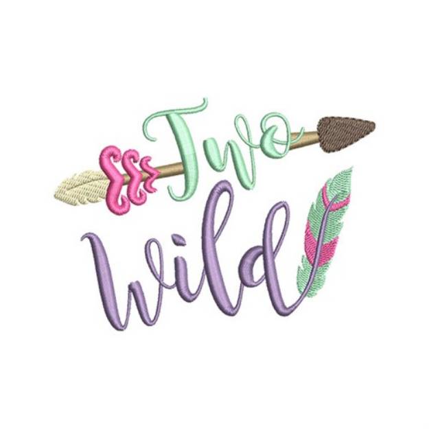 Picture of Two Wild Machine Embroidery Design
