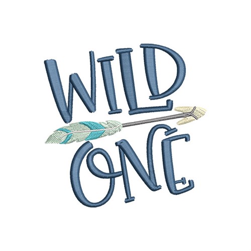 Wild One Machine Embroidery Design