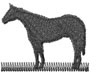 STANDING HORSE Machine Embroidery Design