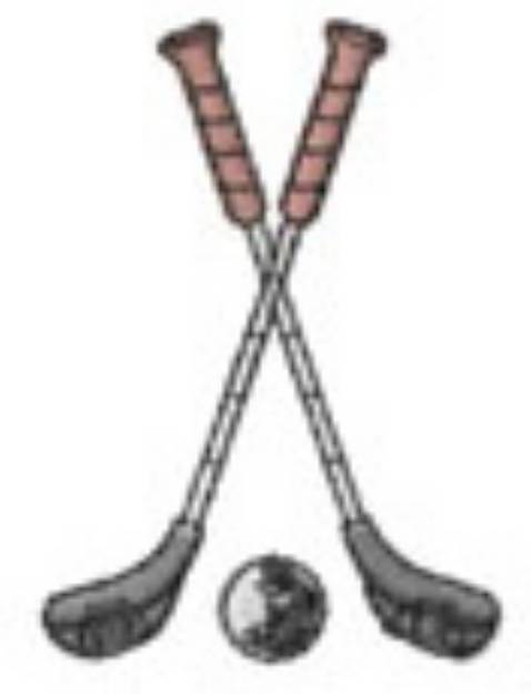 Picture of GOLF CLUBS & BALL Machine Embroidery Design
