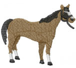 3 SOCK HORSE Machine Embroidery Design