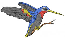 HUMMING BIRD Machine Embroidery Design