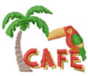 Picture of Cafe Logo Machine Embroidery Design